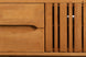 Rack para sala 210 cm Panteon na cor Nozes detalhe da frente